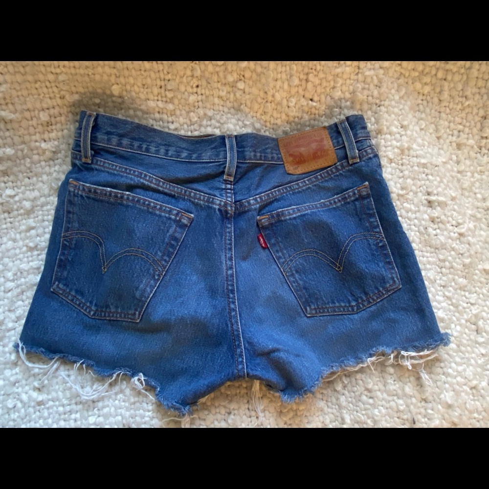 Levi 501 Blue Shorts